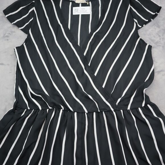 Clothing Obsessed Company Romper Womens 3XL Black Short Cap Sleeve V Neck Outfit - Picture 11 of 16